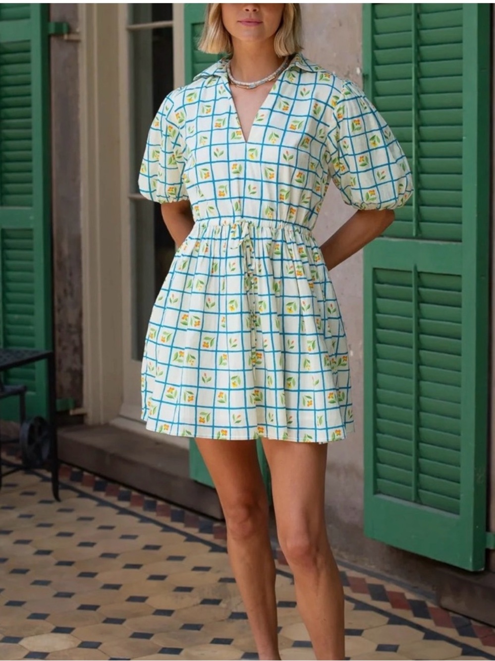 Olivia James The Label Daphne Dress- Trellis